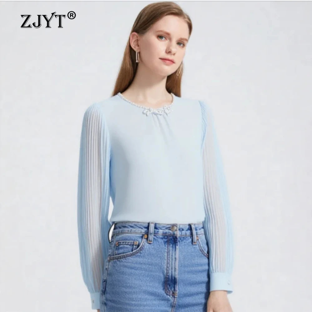 ZJYT Women's Tops Shirts & Blouses Long