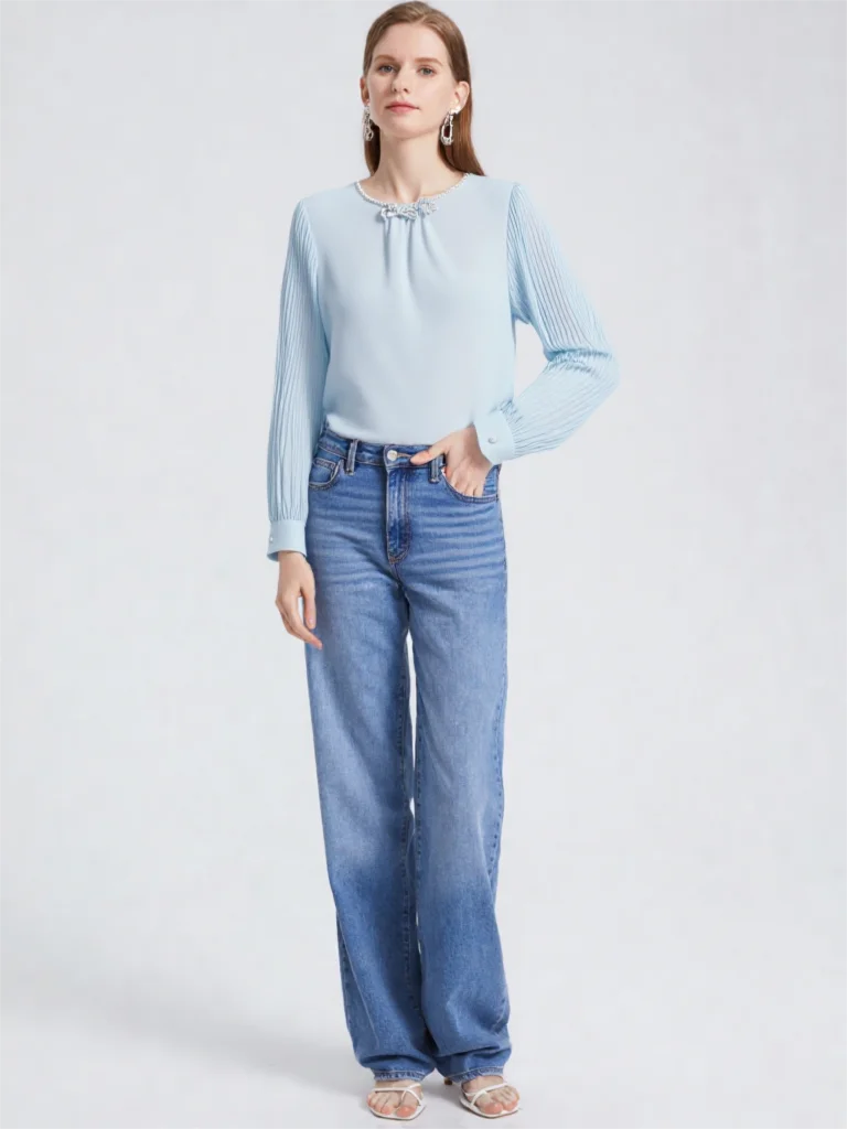 ZJYT Women's Tops Shirts & Blouses Long